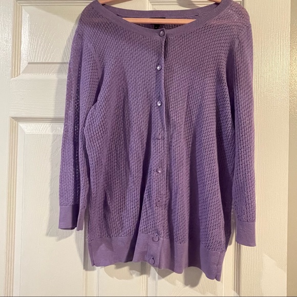 Talbots petites pima cotton sweater - Picture 2 of 4